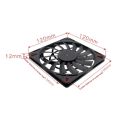 Mute 120Mm 12Cm PWM Cooling Fan Slim 12Mm,New 120X120x12mm DC 12V 0.20A 1400RPM Computer PC Case Chassis Cooler Quiet. 