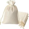 JUTE POUCH 5/Piece Burlap Jute Sack Drawstring Small Storage Bags/Pouch For Kitchen, Festivals, DIY Craft, Presents, Party Favors, Snacks & Jewelry Etc. 