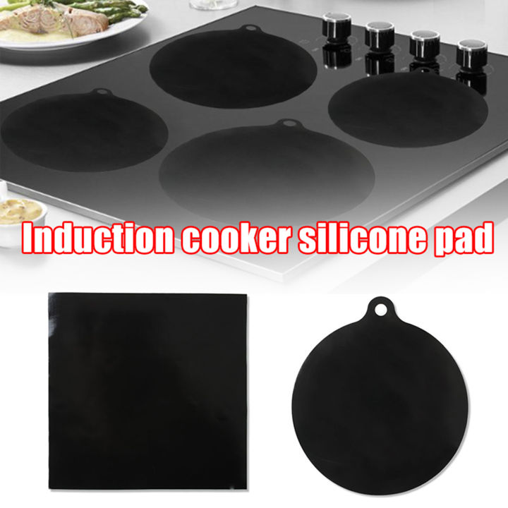 Induction Pad Silicone Induction Cooker Mat 22cm/25x25cm/25x35cm Protective Pad Pink ...