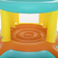 4 Ft Bestway Inflatable Jumptopia Bouncer and Play Swimming Pool For Kids Solid Shape Sorting Wall Colorful Swimming Pool With Vinyl 5 Inch Depth Little Jumpers Water Splash Kid Play Fun Party Game Indoor & Outdoor Picnic With Family Easy & Simple 52385. 
