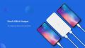 100% Original Xiaomi Redmi Power Bank 10000mAh 10W Fast Charging PB100LZM Dual USB Dual USB & Type C - White. 