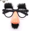 New Stylish Lovely Funny Foolish Nerd Halloween Black Old Man Glasses Eyebrow Nose with Mustache Costume Party decoration suppli. 