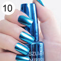 18ml Lasting Solid Color Metallic Mirror Effect Nail Art Polish Varnish Decor. 