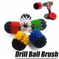 3.5" Tools DIY Electric Drill Cleaner Tire Brush Ball Power Scrubber Tub Cleaning Combo. 