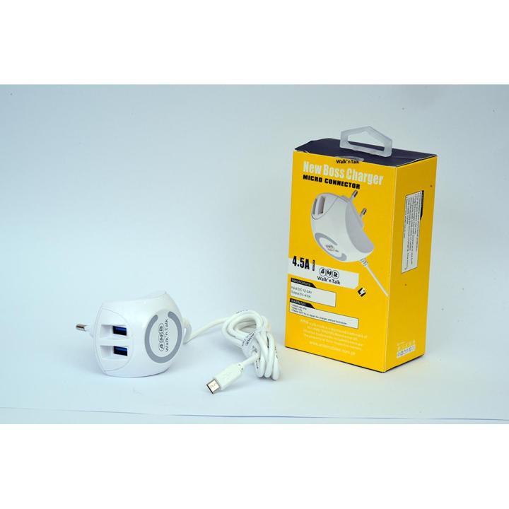 AMB Walk n Talk 4.5 A Fast Charger with Light Changer -Premium Quality NM-14 Android Charger