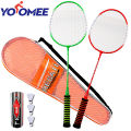 Yoomee 1 Pair Badminton Racket High Elastic Sponge Grip Badminton Racquet Bag Indoor Outdoor Sports badminton Set. 