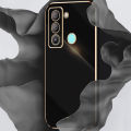 LECOMES for Tecno Pop 5 LTE Back Cover Luxury 6D Plating Frame Shiny Case Camera Protect Soft Silicone Mobile Phone Pouch. 