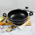 Non-srick cookware Gift Pack set 18 Pieces Die Cast PTF Non Stick Coating with Glass Lid Black. 