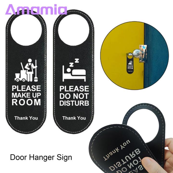 Doublesided Do Not Disturb Sign Doublesided Meeting Room Door Knob