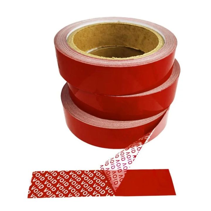 【HOT】 50M Anti-Counterfeiting Security Warranty Adhesive Tape High Quality Tamper Proof Label Practical Security Sealing Sticker