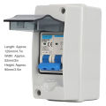 PV DC Circuit Breaker 32A 6KA IP65 Waterproof DC Isolator Switch Solar Disco HAN. 