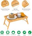 M.sale Legs Bamboo Food Dinner Wood Breakfast Bed Tray Lap Desk Serving Table. 