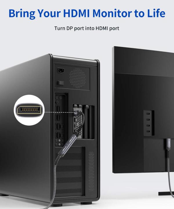 JSAUX%20(Male%20to%20Female)%20DP%20Display%20Port%20to%20HDMI%20Converter%201080P@60Hz%20Nylon%20Braided%20Aluminum%20Shell%20-%20Image%205