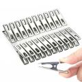 12pcs Multipurpose Stainless Steel Clips Clothing Clips CHUTKI HOOKS Clamps Sealing Clip Household Clothespin Clothes Pegs. 