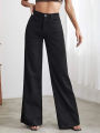 Women Black HighWaist Denim Jeans For Girls. 