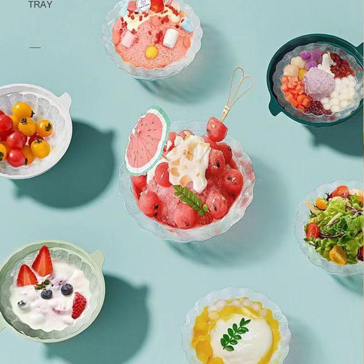 Salad Cooling Party Summer Ice Cube Maker Tray Molds Ice Bowl Mould Freeze Bowl