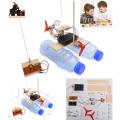 STEM remote control wind ship boat model scientific experiment invention. 
