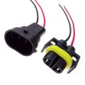 1 Pair H8 H9 H11 Male To Female Socket Plug Adapter Connector Cable Wiring Harness For Foglight Head Light Bulb Lamp. 
