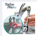 HydroFlex , TURBO FLEX , 360 Stainless Steel FLEXIBLE FAUCET SPRAYER,  Tap Mover Instant Hands Free Swivel Spray Hose Spray Sink KITCHEN FAVOURITE, ,Rotatable Anti-Splash Faucet Nozzle Head with Hose  Spray Sink - Kitchen Sink Faucet Extender.. 