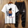 NO SIGNAL SEARCHING Printed Dragon Ball Z Goku Tracksuit For Men, Boys, Girls, Women - Soft and Comfortable Fabric T Shirt and Trouser Summer Collection. 