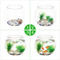UNBREAKABLE 10" 11L  Aquarium Crystal-Clear Like a Glass Fish Bowl For Pet Hobbyists Decorating Items For Home Crafting Centerpieces Ideal gift item & kid toy for fish enthusiasts (Included Light & Accessories). 