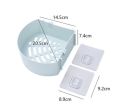 Bathroom Storage Rectangular Rack & Corner Shelf Organizer No Drill for Shower Soap Shampoo Holder Toilet Storage Accessories with Drainage hole. 