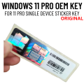 Windows 11 Pro License Key Sticker: Genuine OEM License Key and Original Microsoft Product Key. 