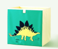 Dinosaur Printed Foldable Animal Toy Storage Bins/Cube/Box/Chest/Organizer for Kids & Nursery. 