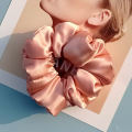 Pack of 1/3/6 Luxury Silk Scrunchies for Women and Girls, Hair Ties Combo in Pastel Colors, Soft Anti-Hair-Breakage Scrunchie Set, No Damage Large Silk Hair Accessories, Perfect for Thick Hair, Ponytails, and Fashionable Hair Styling. 