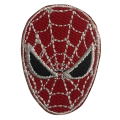 Spiderman Face Embroidered Iron On Patch Sew On Badge Bags Caps Jeans and Jackets. 