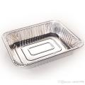 Aluminum Rectangle Shape Disposable Box (Pack of 24) - Dimensions  8.5 x 6.5 inches. 