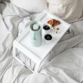 IKEA, KLIPSK Bed tray, Plastic Multifunctional  Adjustable Folding  Portable Laptop Desk /Table Stand  Breakfast Serving Bed Tray. 