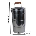 Stainless Steel Tiffin Carrier Lunch Box 4 Layers big. 