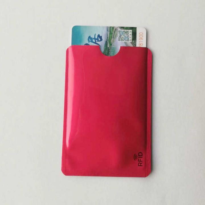 5pcs Anti Rfid Blocking Card Wallet Reader Lock Bank Card Holder Id Bank Card Case Protection Metal Credit NFC Holder