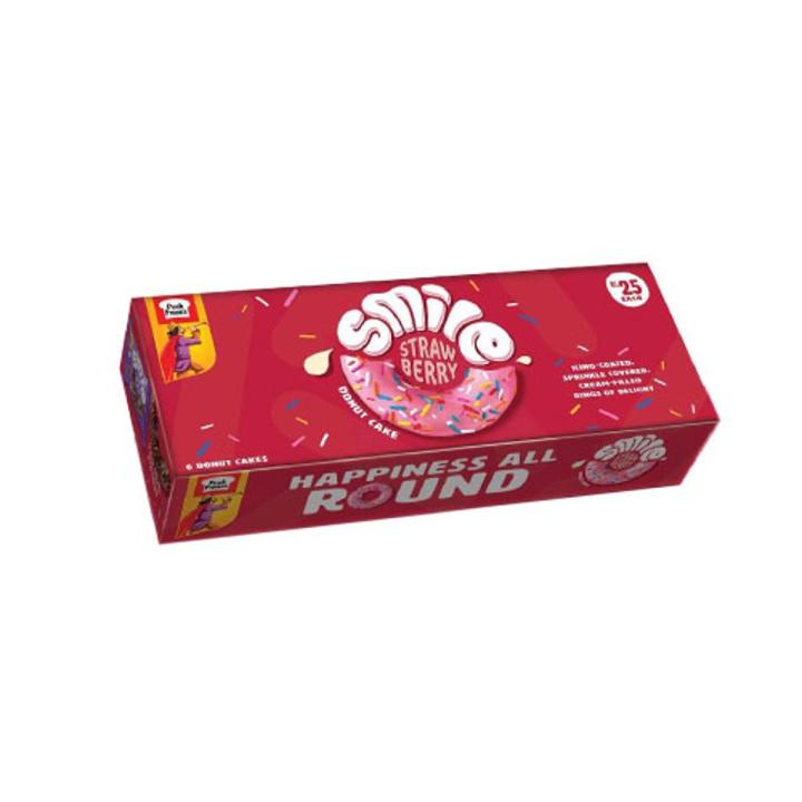Smile Donut Cake ( Strawberry ) 6Pec/Box
