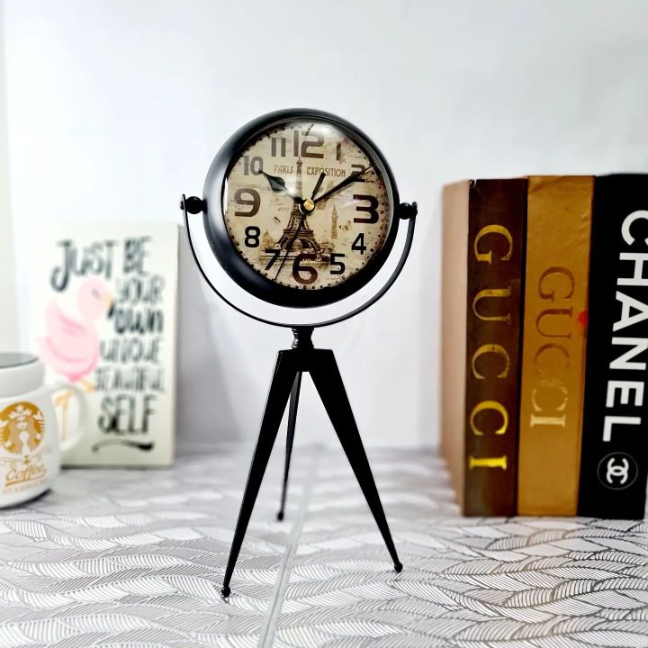 Tripod Table Clock