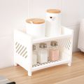 Double Layer Storage Rack Desk Organizer Shelf Desk Accessories Holder Office School Bedroom Bathroom Kitchen. 