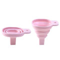 Novelty silicone folding funnel telescopic long Style funnels for household liquid dispensing Kitchen Gadgets blue. 