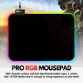 High-Quality XXL RGB Gaming Mouse Pad SMALL & Large Size with Gel Wrist Pad - Extended & Small Led Soft Cloth Mousepad Mat with Non-Slip Rubber Base & 14 Lighting Modes for Gamers, PC Computer, Laptop, Office - (800×300×4mm) - Black - FunBug. 