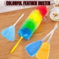Cleaning Duster, Soft Feather Duster Brush Anti Static Cleaning Products with Plastic Handle for Cleaning Furniture, Calligraphy, TV Screen, Computer. 