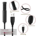 USB Computer Microphone Portable Mini Microphone Wired Capacitance Microphone for Laptop Pc Easy to Use. 