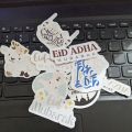 25pcs EID UL AZHA sticker pack for all muslims on eid holiday bakra eid baari eid badi eid eidi islamic chandraat aesthetic stickers. 