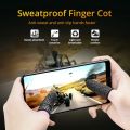 Pubg Gloves Pair of 2 (4 Pcs) Breathable Anti Sweat Thumb Finger Gaming Gloves Of Pubg - Free Fire Finger Sleeve - Free Size. 