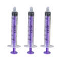 Oral children's feeding device, food grade material, needle free syringe, with lid syringe. 