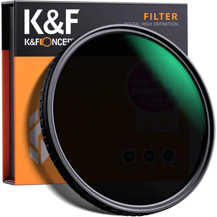 K&F_ Concept 37mm Variable ND Filter ND2-ND32 Camera Lens Filter (1-5 Stops) No X Cross HD Neutral Density Filter with 28 Multi-Layer Coatings Waterproof