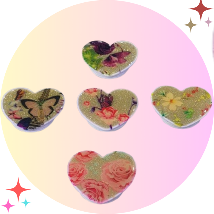 Flower Shape Fancy mobile pop socket Mobile Back Ring Socket