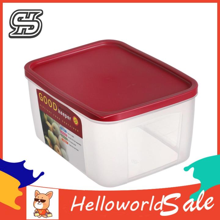 Odor-free Food Storage Box Clear Food Container with Lid Microwaveable Storage Box for Fruits Vegetables Kitchen Supplies 1080/1800/2700ml Food Container with Sealing Cover
