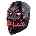 LED Light up Flash EL Wire DJ Party Raver Scary Mask Halloween Costume Cosplay. 