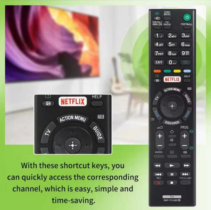 SONY Universal Remote for LCD & LED TV with NETFLeX Button