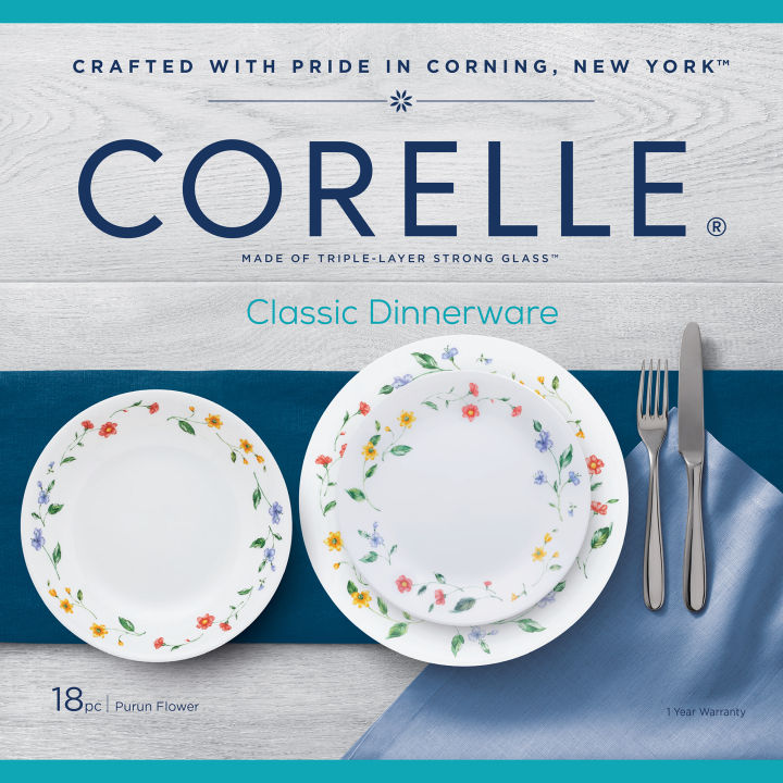 Corelle Dinner Set Corelle Deluxe Series 18-piece Dinner Set Purun